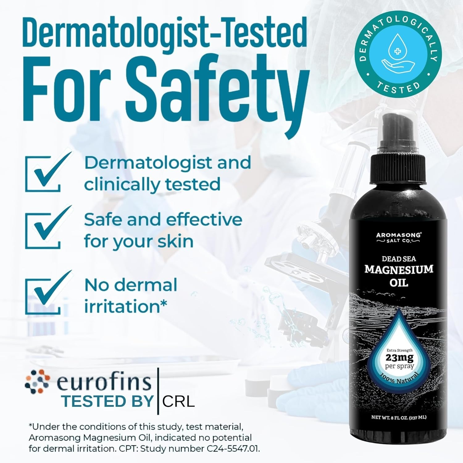 Magnesium oil spray safety and product information
