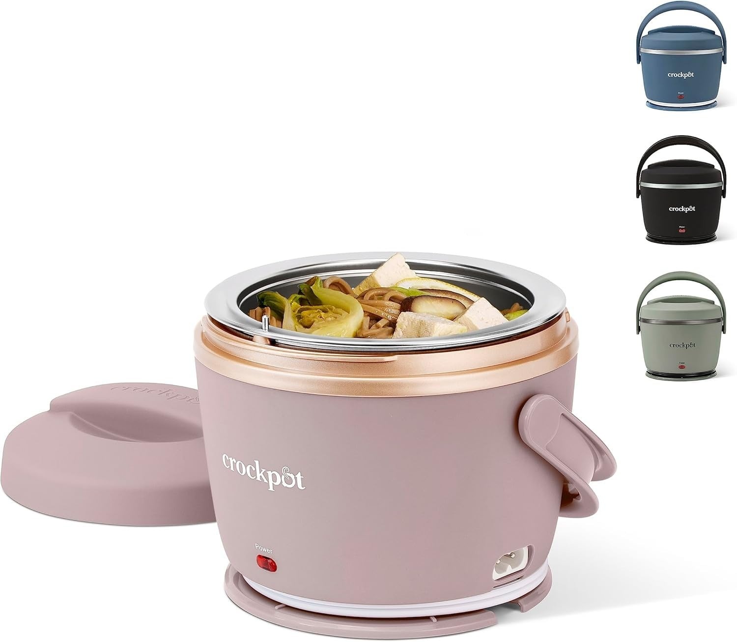 Pink heated electric lunch box