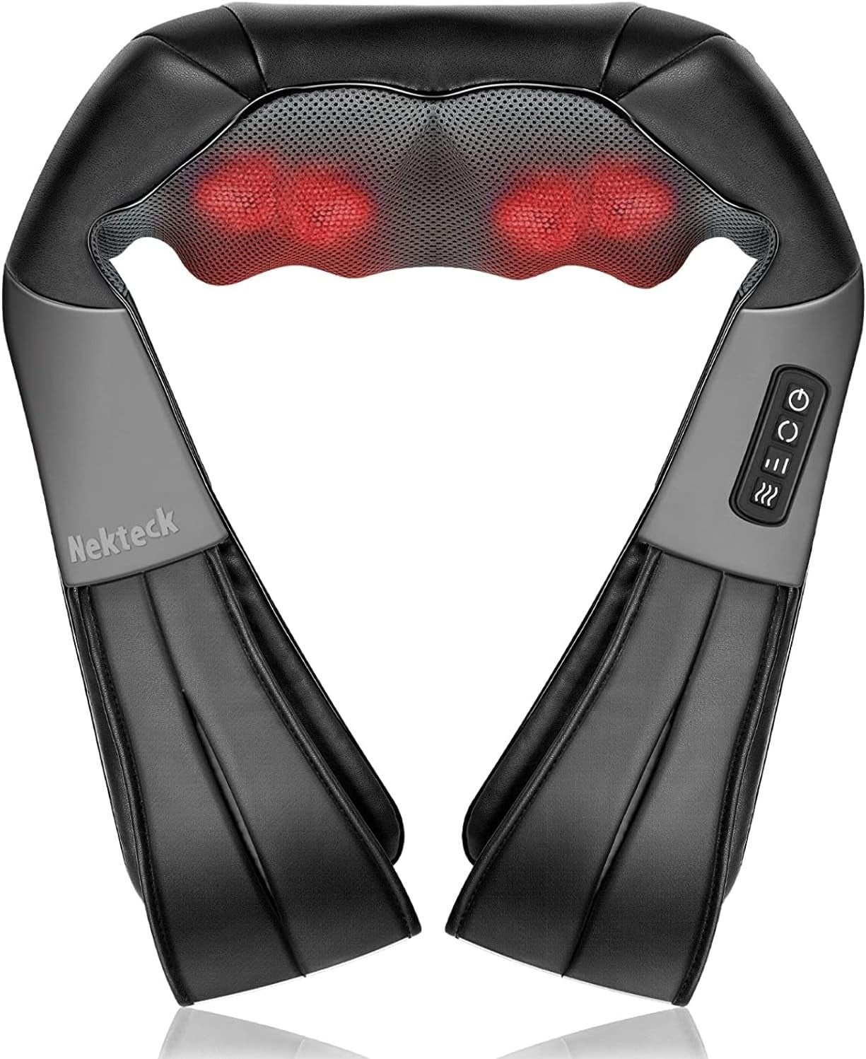 Black neck and shoulder shiatsu massager