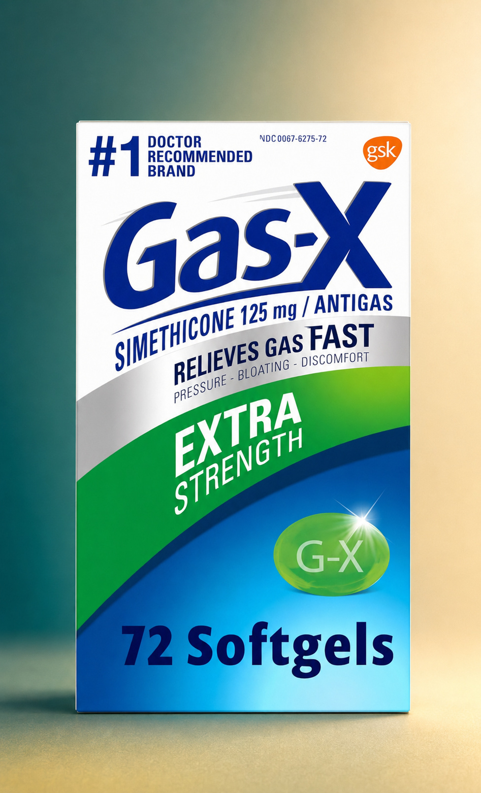 Box of Gas-X Extra Strength softgels